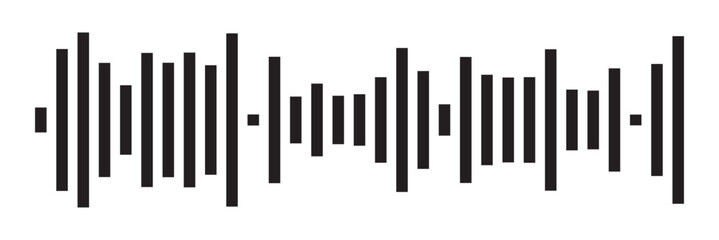 Sound wave set. Sound waves, Equalizer, Audio waves, Radio signal, Music. Recording. Vector illustration on white background in eps 10.
