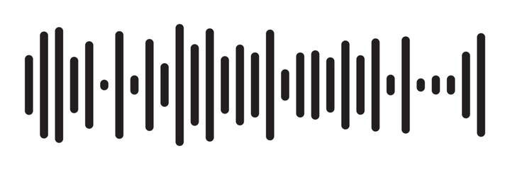 Sound wave set. Sound waves, Equalizer, Audio waves, Radio signal, Music. Recording. Vector illustration on white background in eps 10.
