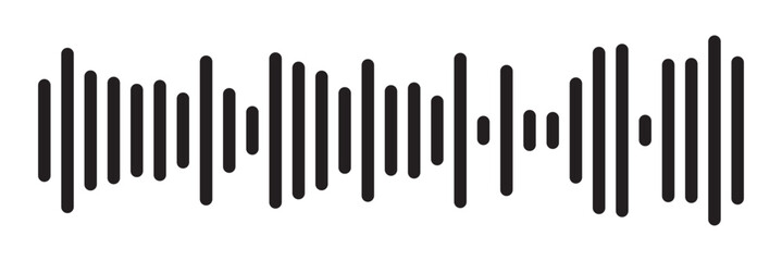 Sound wave set. Sound waves, Equalizer, Audio waves, Radio signal, Music. Recording. Vector illustration on white background in eps 10.