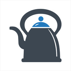 Obraz premium Kettle icon. Electric kettle icon