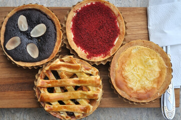 Pies on a Cutting Board