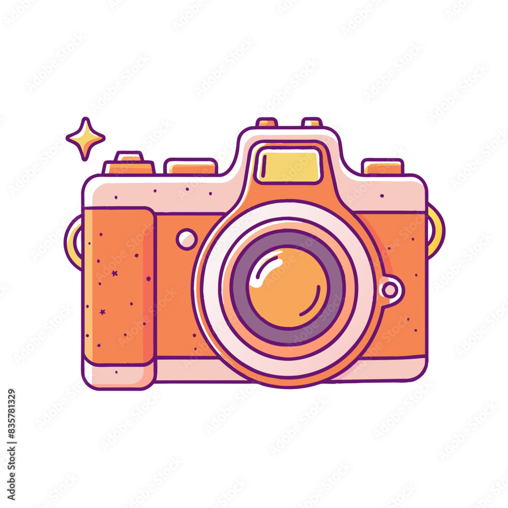 Wall mural camera rec vector