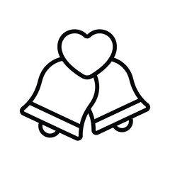 Grab this beautiful wedding bells icon design, easy to use and download