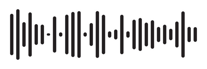 Sound wave set. Sound waves, Equalizer, Audio waves, Radio signal, Music. Recording. Vector illustration on white background in eps 10.
