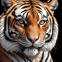 Bold Realism, a tiger's face