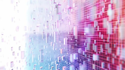 Obraz premium hologram of data technology Structure background. 3d rendering 3d illustration . 