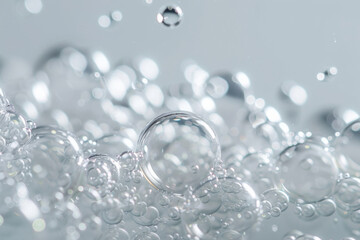 Full frame of the textures formed by the soap bubbles