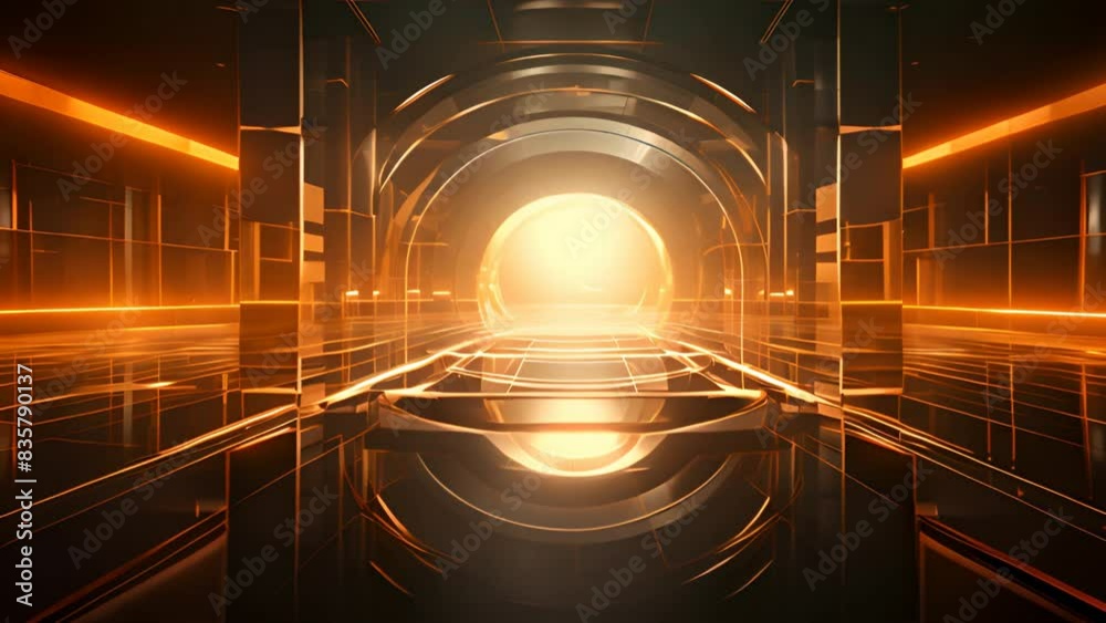 Fototapete an abstract futuristic architecture background with 3d renderings of buildings.