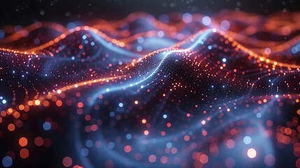 Obraz premium Captivating Data Visualization Chart with Network Graphics