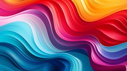 Obraz premium Images of fluttering shades to celebrate Pride month on a white background_LGBTQBG9424
