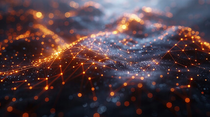 Captivating Data Visualization Chart with Network Graphics