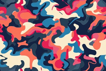 Naklejka premium Camouflage seamless pattern. Military texture for the army.