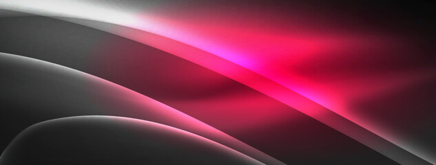 Lines and waves with neon light effect background for wallpaper, business card, cover, poster, banner, brochure, header, website