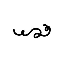 Doodle Divider Border Decorative Line Art Hand Drawn
