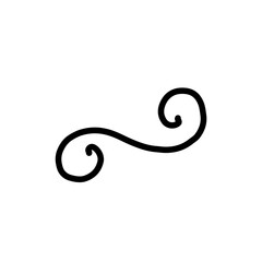 Obraz premium Line Art Hand Drawn Divider Border