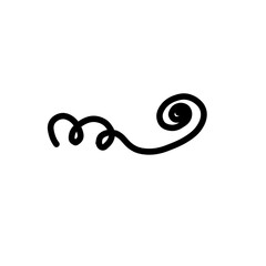 Obraz premium Line Art Hand Drawn Divider Border