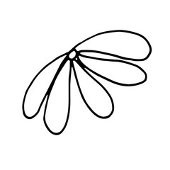 Abstract Doodle Line Art Floral Botanical 