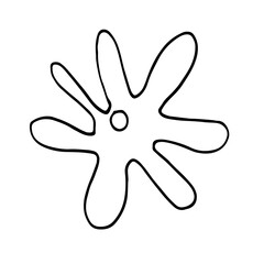 Abstract Doodle Line Art Floral Botanical 