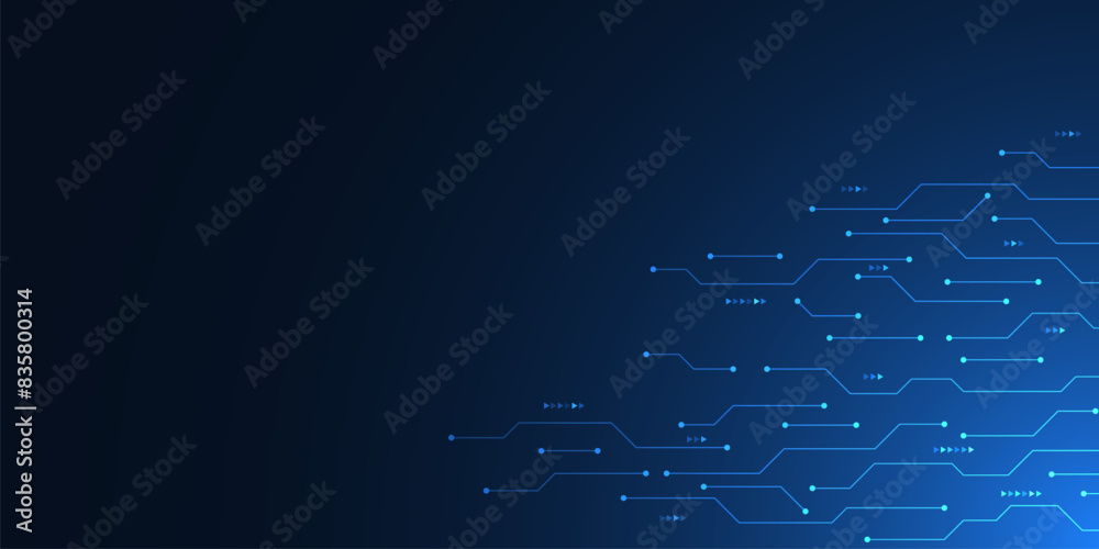 Aufkleber circuit board texture with communication technology concept. creative vector illustration