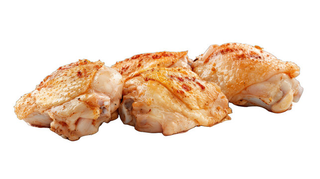 Raw chicken isolated on a transparent background