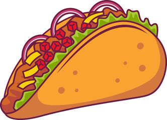 Tacos Food Illustration