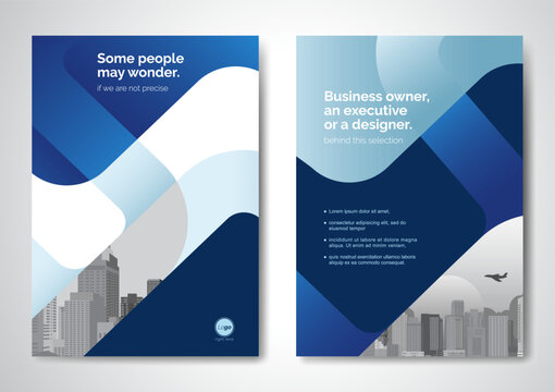 Template vector design for Brochure, AnnualReport, Magazine, Poster, Corporate Presentation, Portfolio, Flyer, infographic, layout modern with color size A4, Front and back, Easy to use.