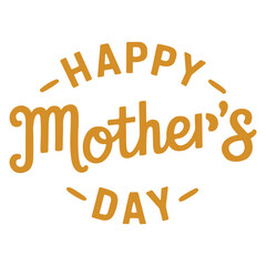 Happy mother's day typography in vector