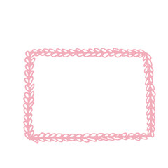 Frame Abstract Line Art Hand Drawn Sticker