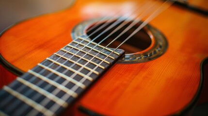 Fototapeta premium Classical Guitar in Studio 