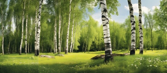 Obraz premium High resolution forest image on checkered background with clipping path for easy selection, perfect for copy space image.