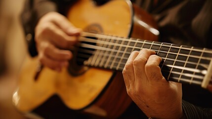 Fototapeta premium Classical Guitar in Studio 