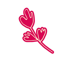 Abstract Hand Drawn Line Art Doodle Sticker 