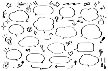 手描き吹き出しセット