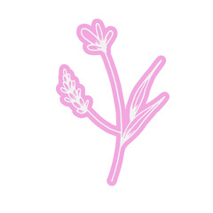 Obraz premium Line Art Hand Drawn Doodle Abstract Sticker 