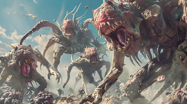 Earth dominated by mutated creatures
