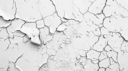 Fototapeta premium White cracked wall