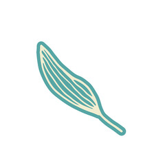 abstract cute sticker hand drawn line art floral botanical