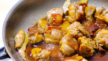 Stir -fried, tender fried chicken pieces, chicken, Laler, nine -story tower, Taiwan cuisine,