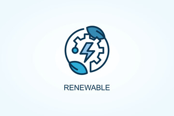 Renewable vector  or logo sign symbol illustration