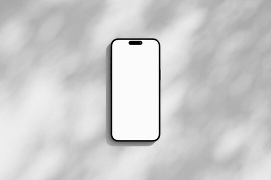 iPhone mobile phone with blank screen with blank screen