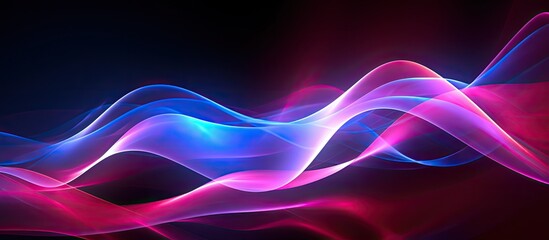 Fototapeta premium A visually striking LED wall backdrop with plenty of copy space image available.