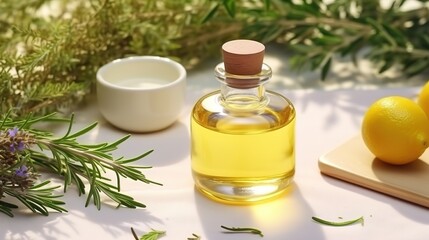 olive oil and rosemary