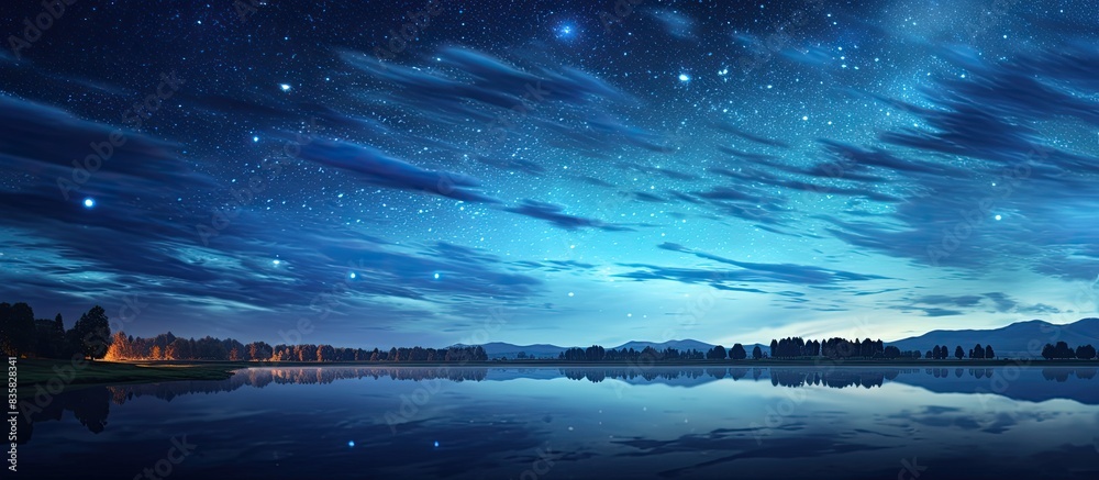 Canvas Prints backgrounds featuring a night sky with copy space image.