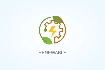 Renewable Vector  Or Logo Sign Symbol Illustration