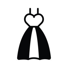 Check out this creative bridal dress vector design in modern style