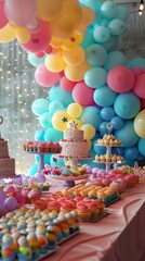Fototapeta premium Birthday Decoration idea 