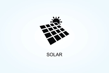 Solar Vector  Or Logo Sign Symbol Illustration