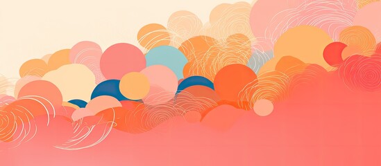 Japanese paper with a transparent quality and pastel hues, perfect for a copy space image.