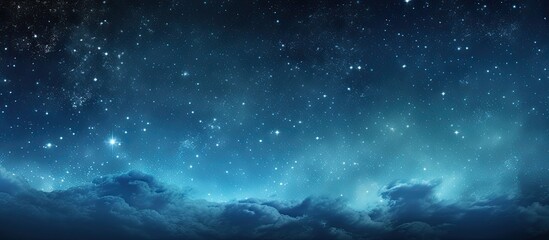 A striking background of a clear night sky filled with numerous twinkling stars, perfect for a copy space image.
