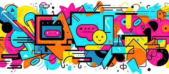 Female body with prominent eyes and lips, contemporary design collage in urban magazine style, features negative space for text or ads, emphasizing inspiration and trendiness with a modern touch